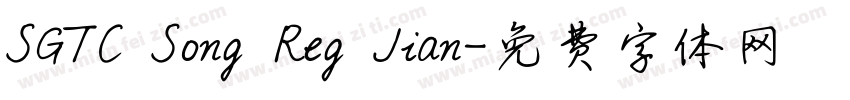 SGTC Song Reg Jian字体转换